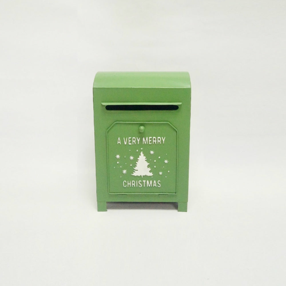 Celebrations XXM80363 Merry Christmas Mailbox, Green