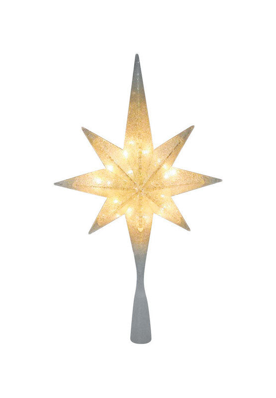 Celebrations 49184-71 Home Christmas LED Star Tree Topper, Plastic, Warm White