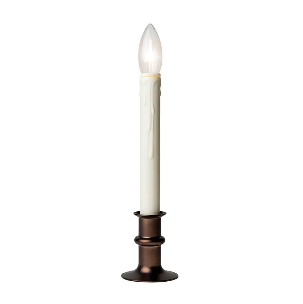 Celestial Lights P-1524-AI Battery Operated LED Window Candle, Ivory