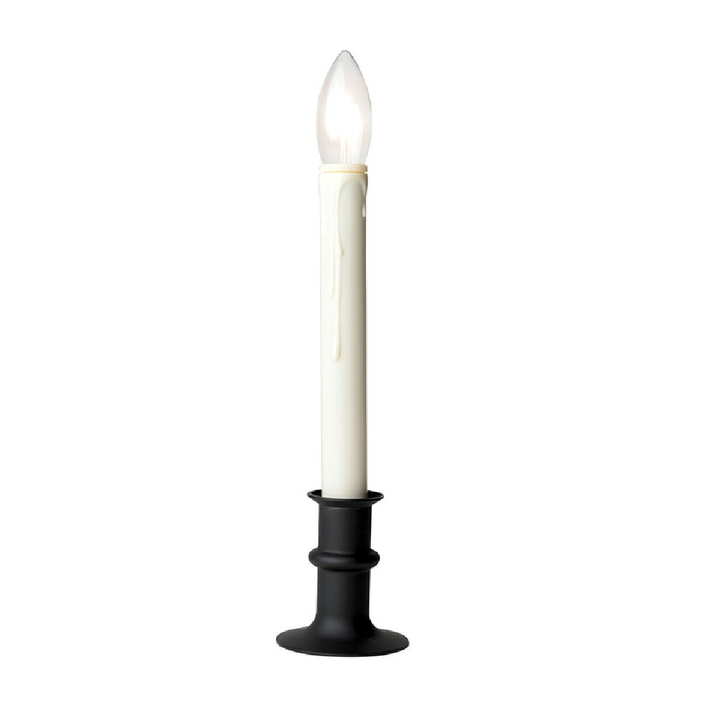 Celestial Lights P-1524-OI Battery Operated Taper Flameless Flickering Candle, Ivory