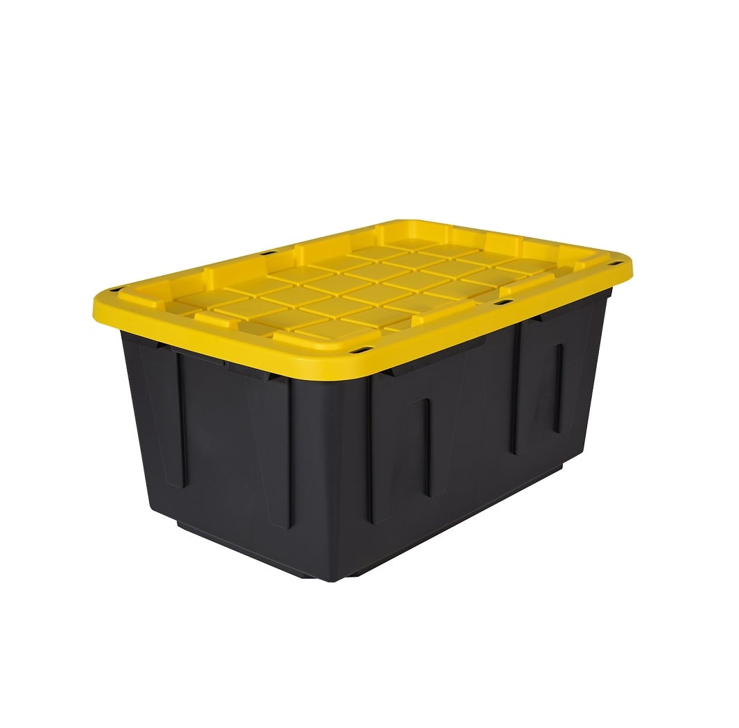 Centrex 27GBLKYW Tough Box, Polypropylene, Black/Yellow