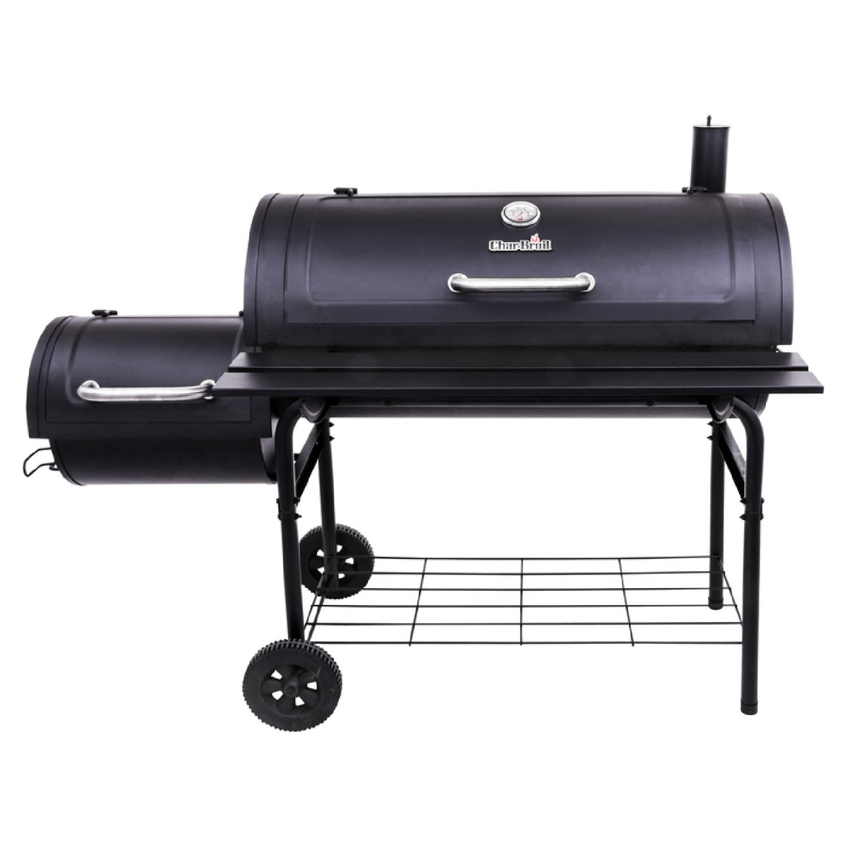 Char-Broil 18202080 Deluxe Charcoal Offset Smoker, Black