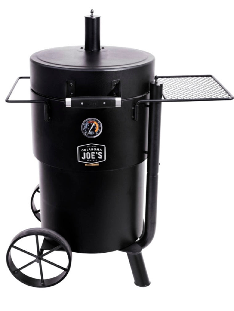 Char-Broil 19202097 Drum Smoker, Charcoal, Porcelain-Coated Steel Cooking Surface