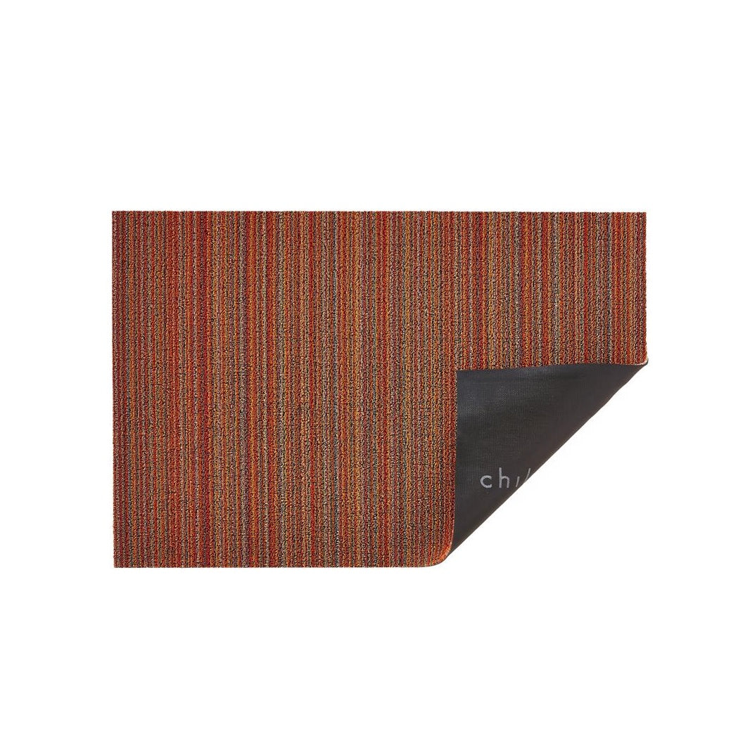 Chilewich 200133-010 Skinny Stripe Utility Mat, Orange