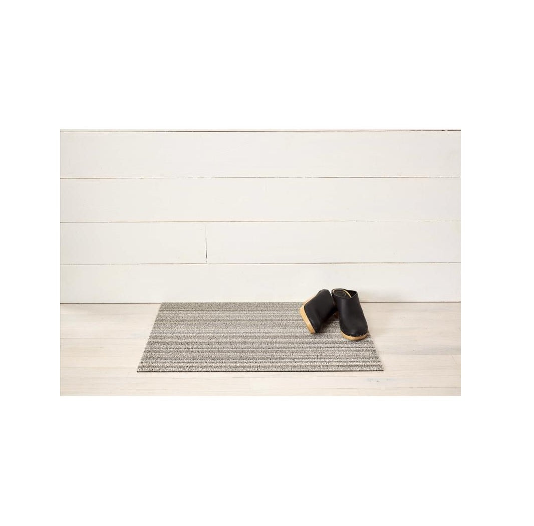 Chilewich 200134-001 Skinny Stripe Residential Door Mat, Polyester/Vinyl