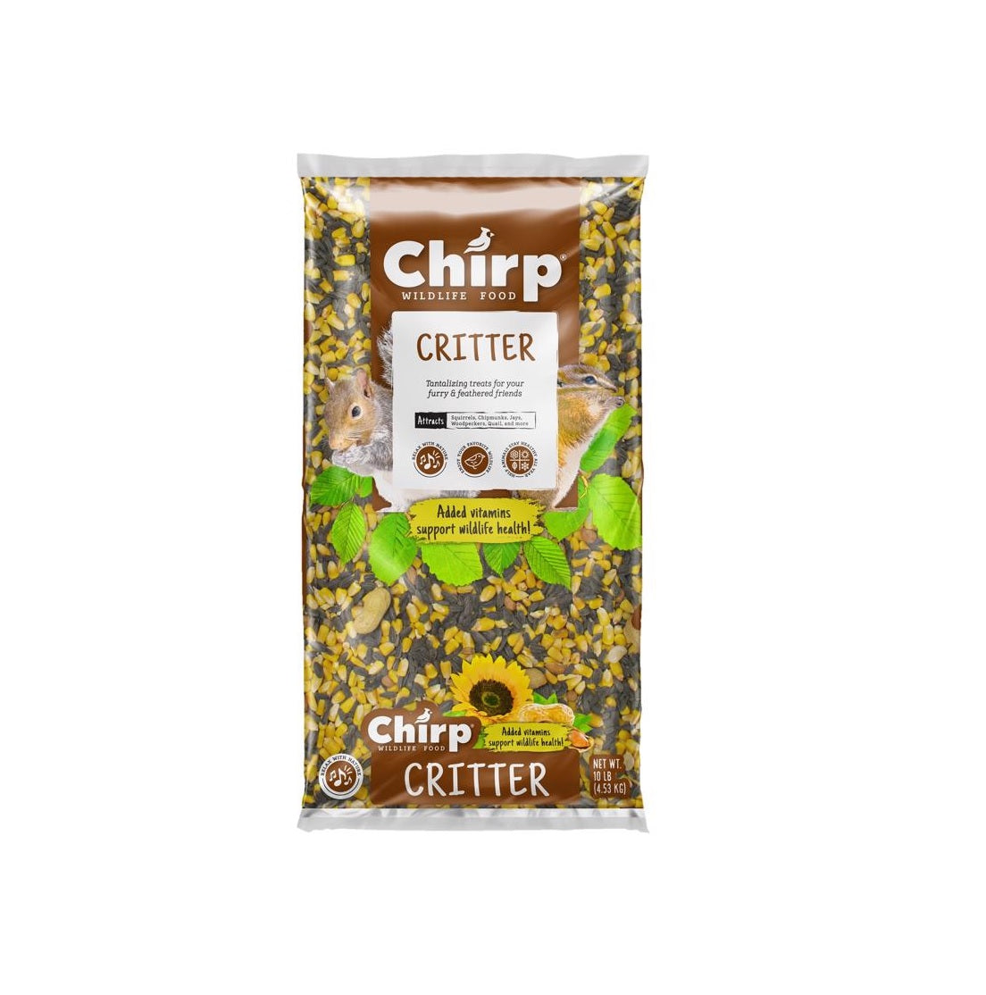 Chirp 14982 Assorted Species Squirrel and Critter Food, 10 lb