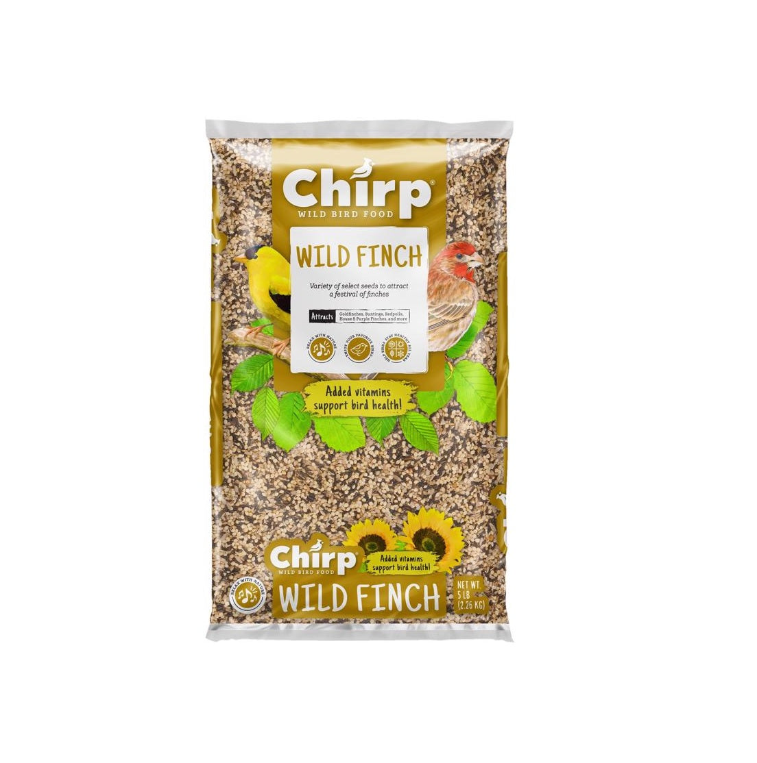 Chirp 14981 Wild Finch Millet Bird Food, 5 lb