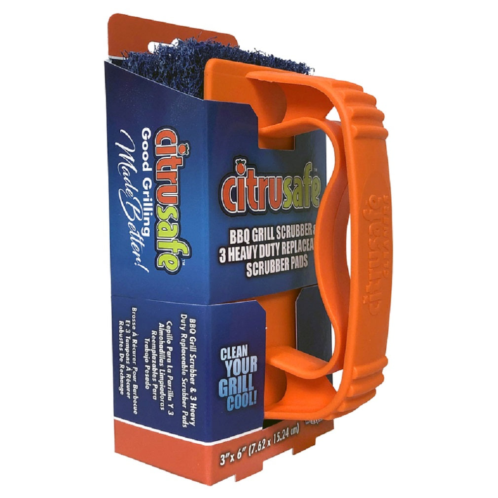 CitruSafe 3100042 Grill Scrubber, Plastic, Multi color