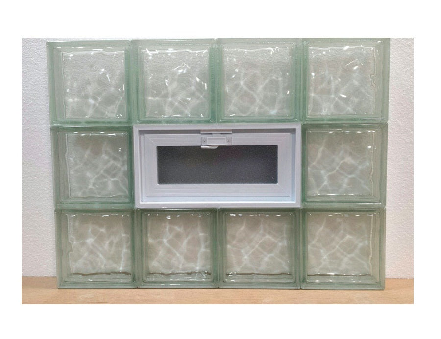 Clear Choice CCP32X24VNUBIO Vented Nubio Glass Block Window