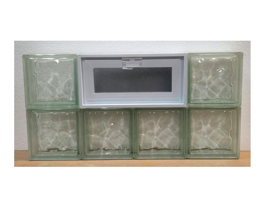 Clear Choice CCP32X16VNUBIO Vented Nubio Glass Block Window