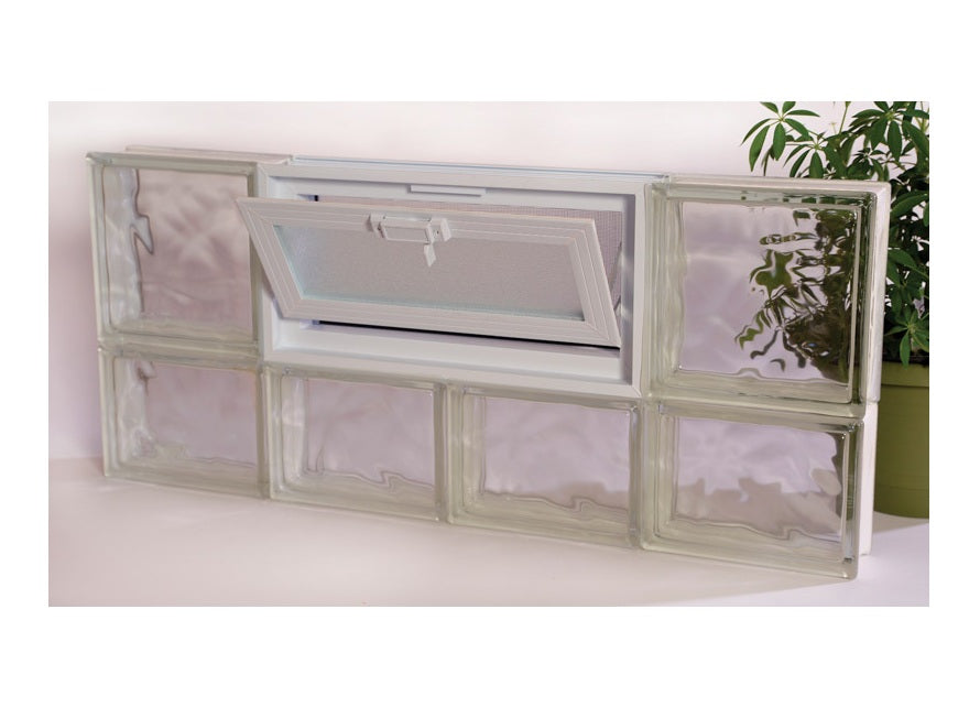 Clear Choice CCP32X14VNUBIO Vented Nubio Glass Block Window