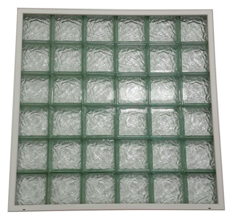 Clear Choice CCW48X48WICE Ice Glass Block Window