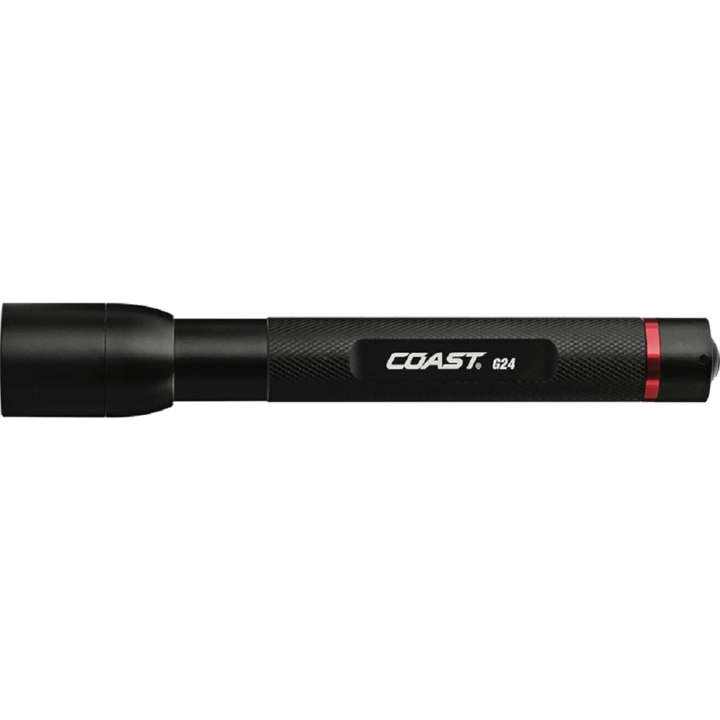 Coast 30119 G24 LED Flashlight, Aluminum, Black