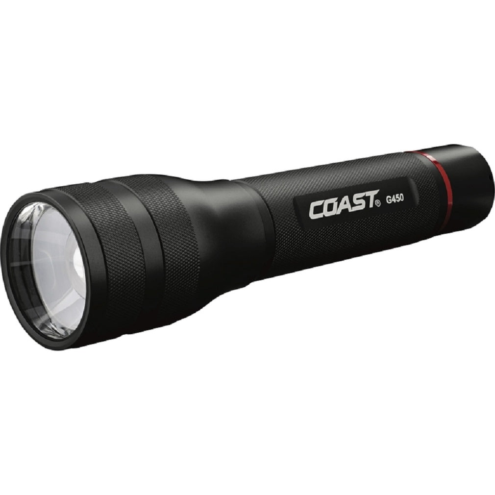 Coast 30122 G450 LED Flashlight, Aluminum, Black