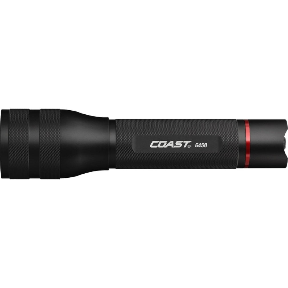 Coast 30122 G450 LED Flashlight, Aluminum, Black
