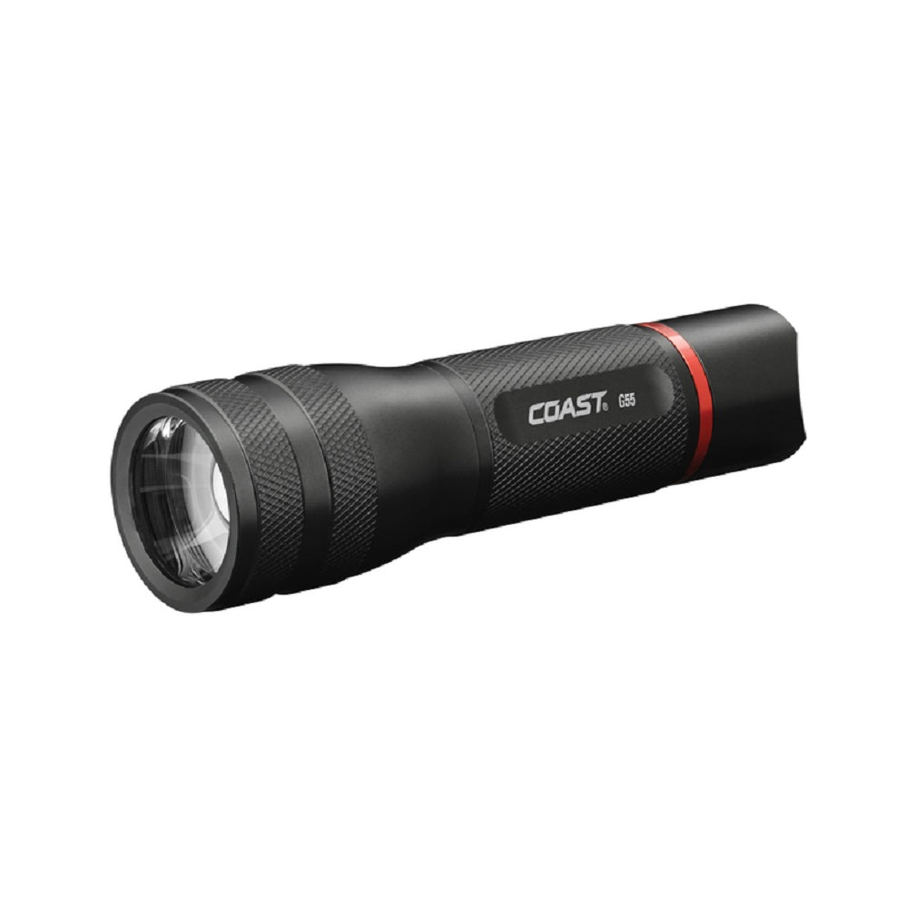 Coast 21714 G55 LED Flashlight, Aluminum, Black