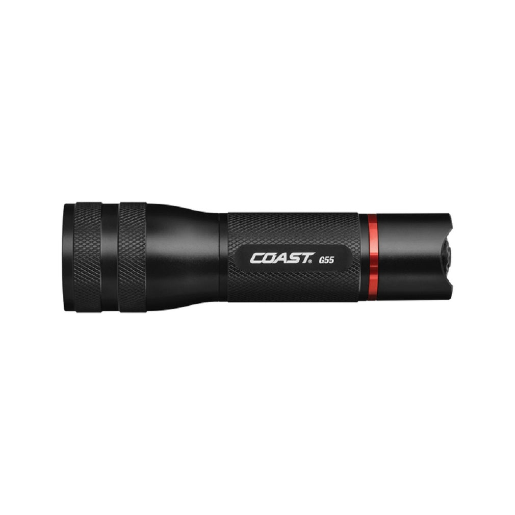 Coast 21714 G55 LED Flashlight, Aluminum, Black