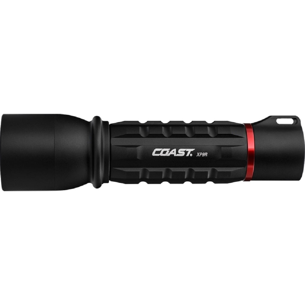 Coast 30331 XP9R LED Rechargeable Flashlight, Aluminum, Black