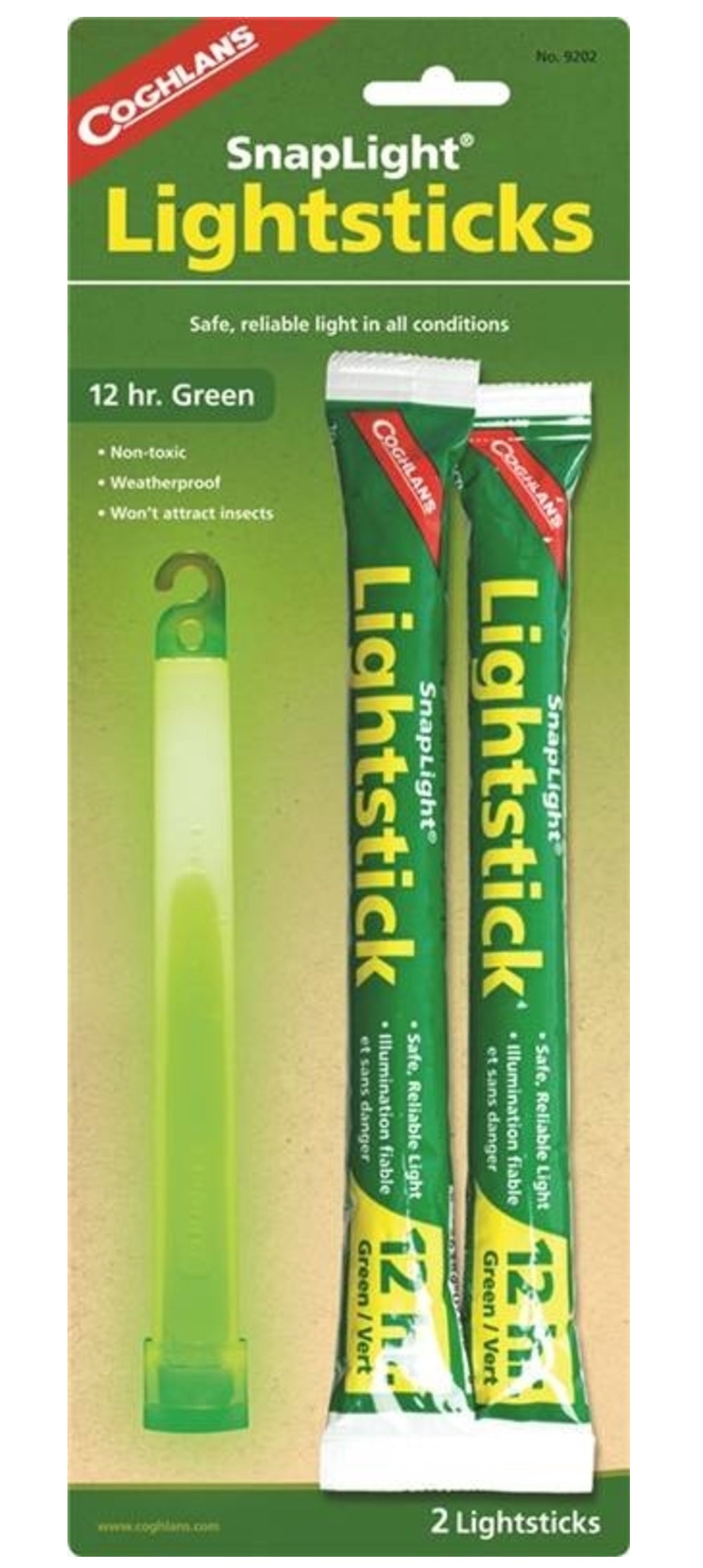 Coghlan's 9202 Non-Toxic SnapLight Lightsticks, Green