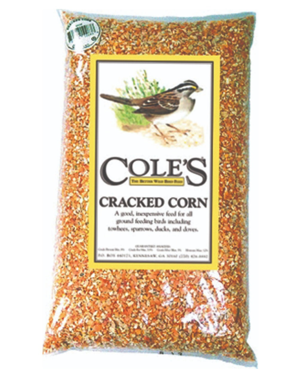 Cole's CC10 Cracked Corn Bird Food, 10 lbs