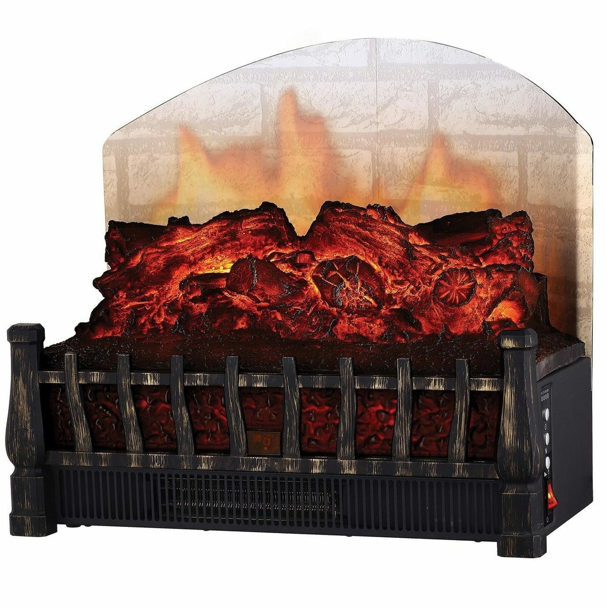 Comfort Glow ELCG364 Electric Log Insert, Heater & Rear Reflecting Panel 5,120 BTUs