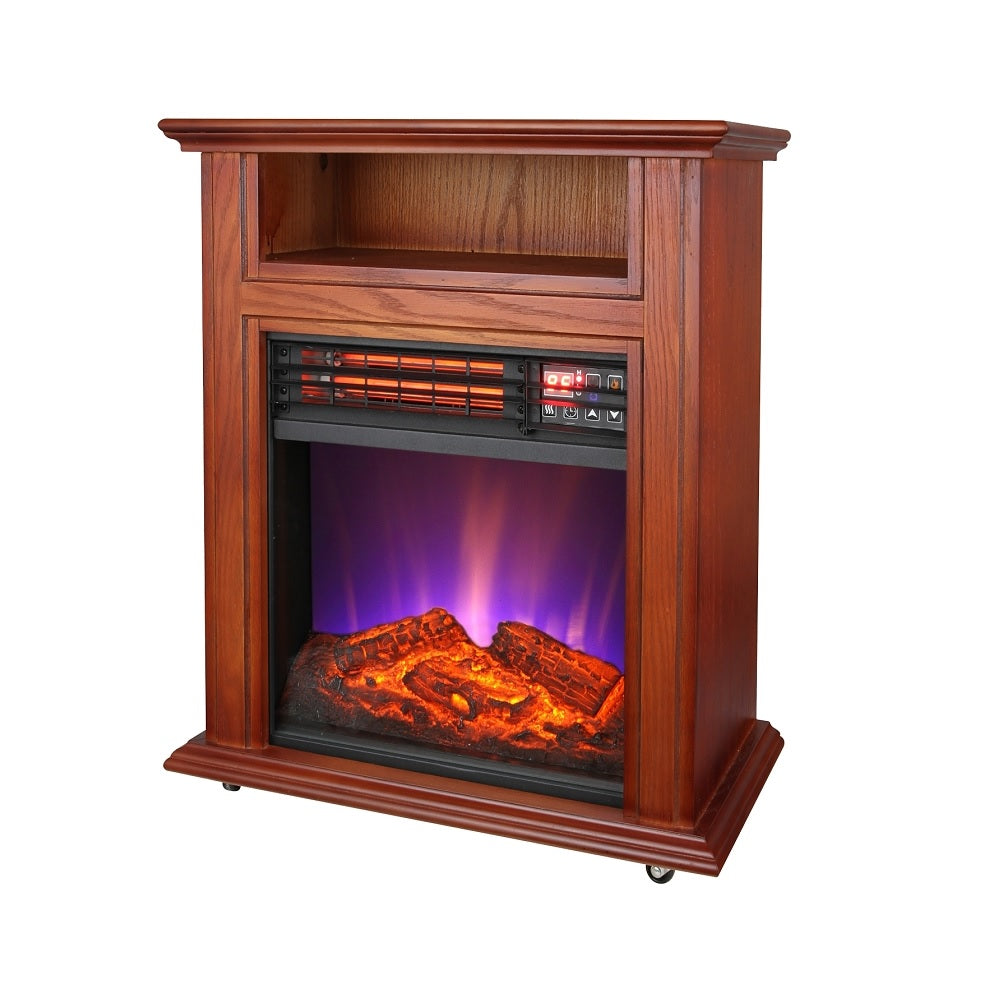 Comfort Glow QF4561R Electric Quartz Fireplace, 4600 BTU Heating