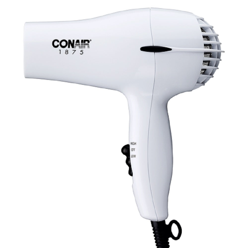 Conair 247 Mid-Size Hair Dryer, Plastic, White