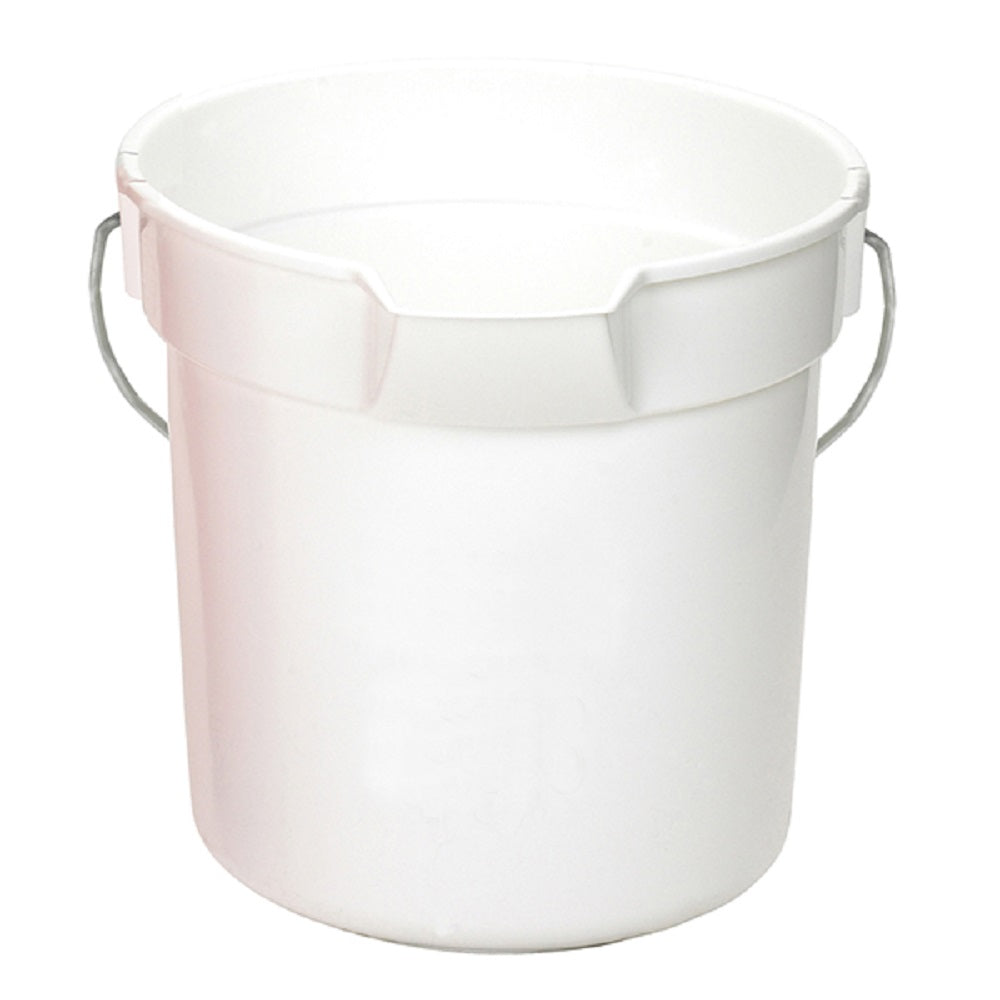 Continental Commercial 8110WH Huskee Refuse Bucket, 10 Qt, White