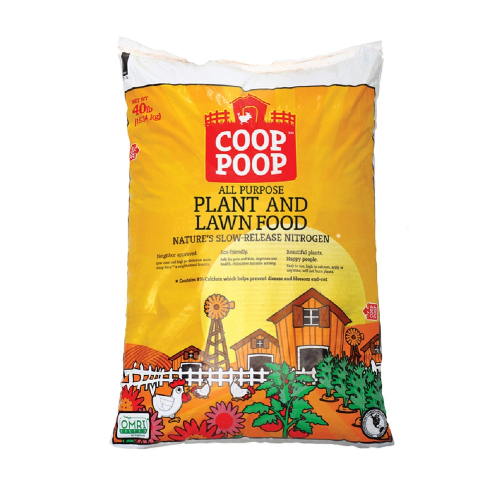 Coop Poop 51331 Plant and Lawn Food, 40 Lb