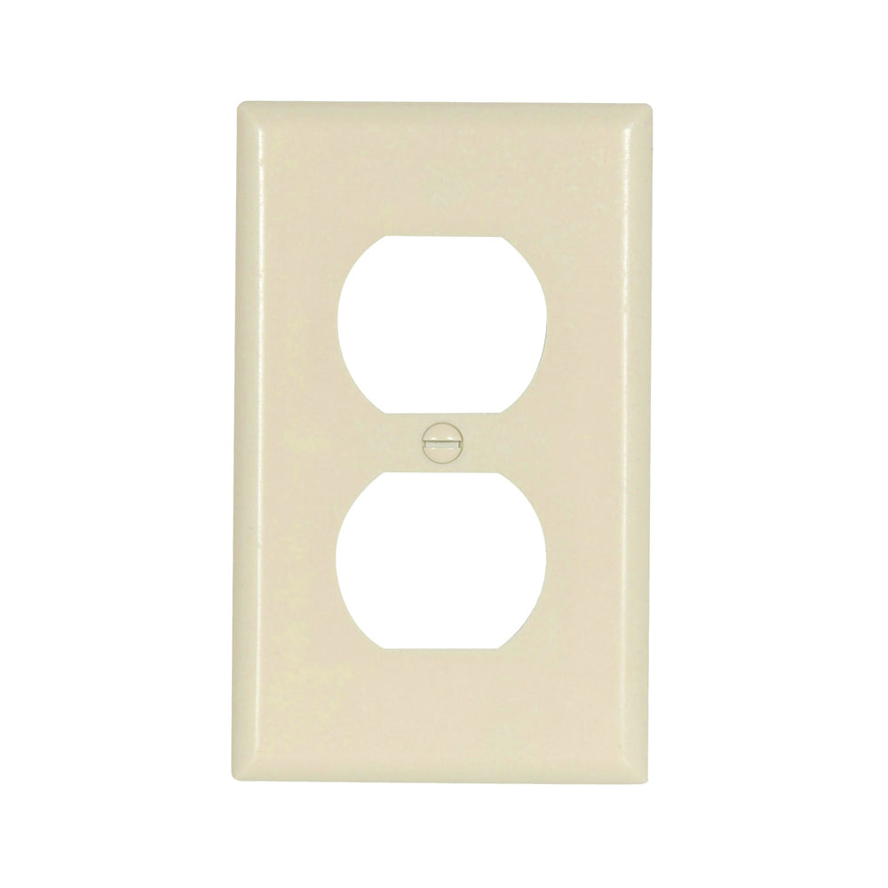 Cooper Wiring 2132LA-BOX Standard Size Receptacle Wallplate, Light Almond