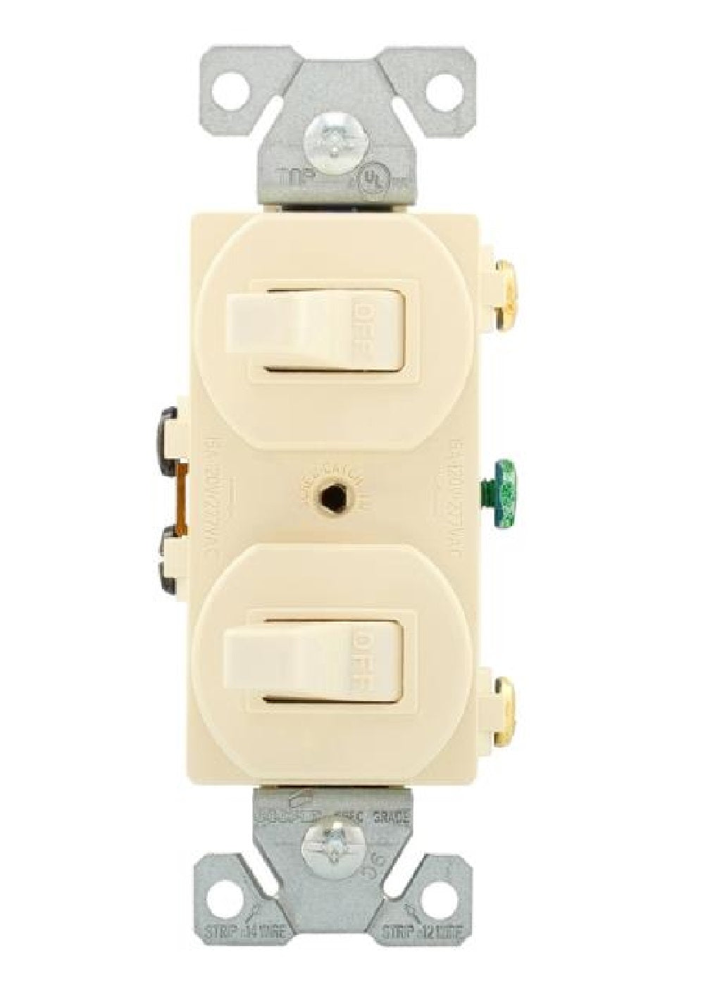 Cooper Wiring 271LA Toggle Switch, Light Almond