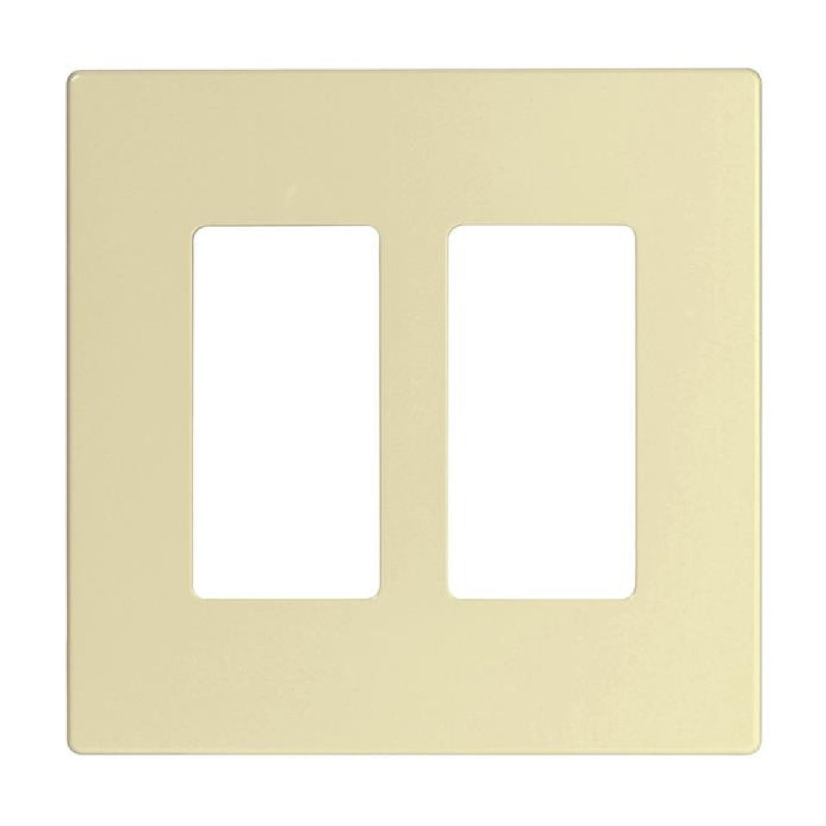 Cooper Wiring PJS262LA Decorator Mid Size Screwless Wall Plate, 2 Gang