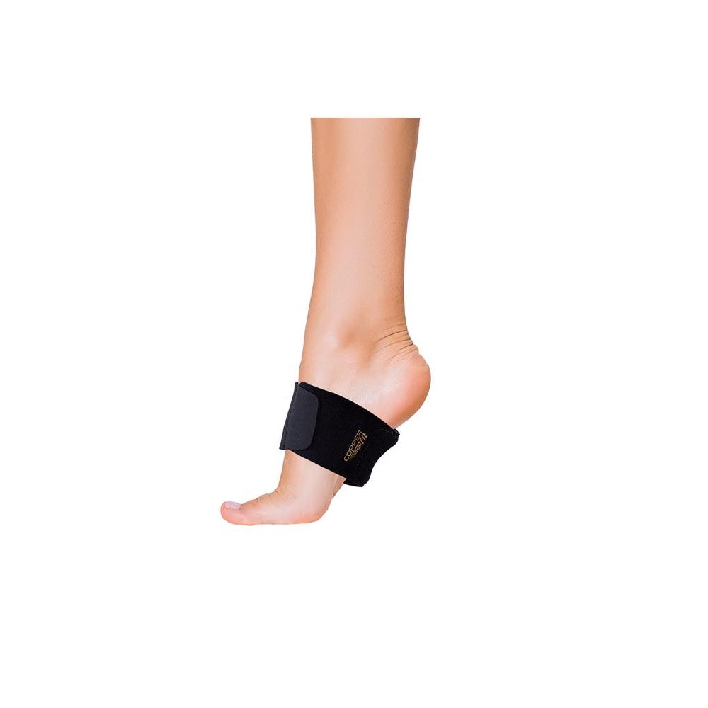 Copper Fit CFARSWOS Health+ Foot Compression Sleeve, Black