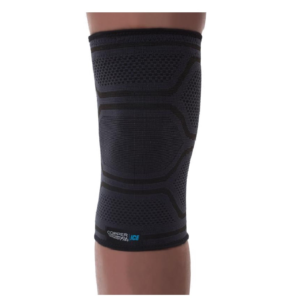 Copper Fit CFIKNLXL As Seen On Tv Ice Traditional Compression Knee Sleeve, Black