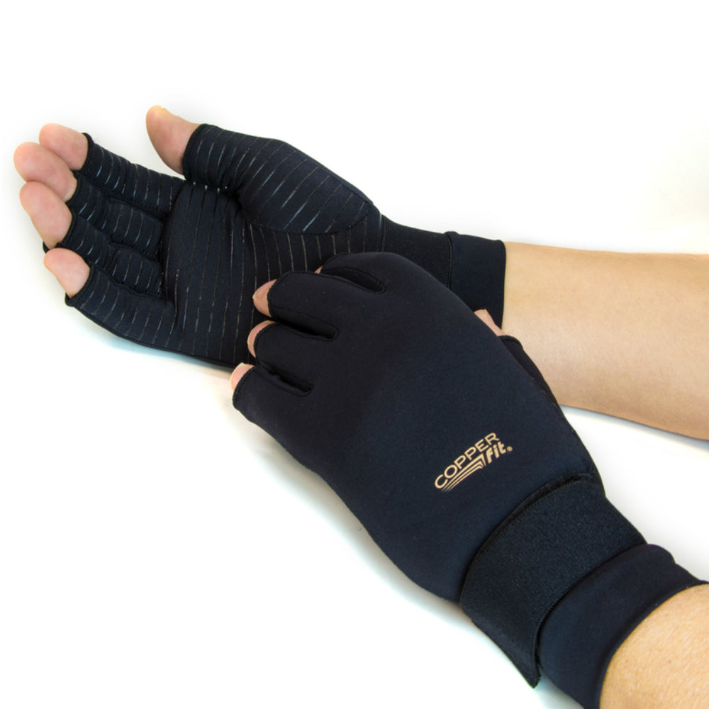 Copper Fit CFRRGL-SM12 Compression Gloves, Nylon/Spandex, 1 pair