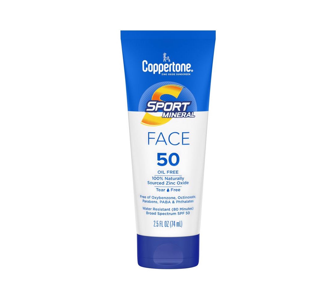 Coppertone 28688 Sport Mineral Face Sunscreen Lotion, 2.5 ounce