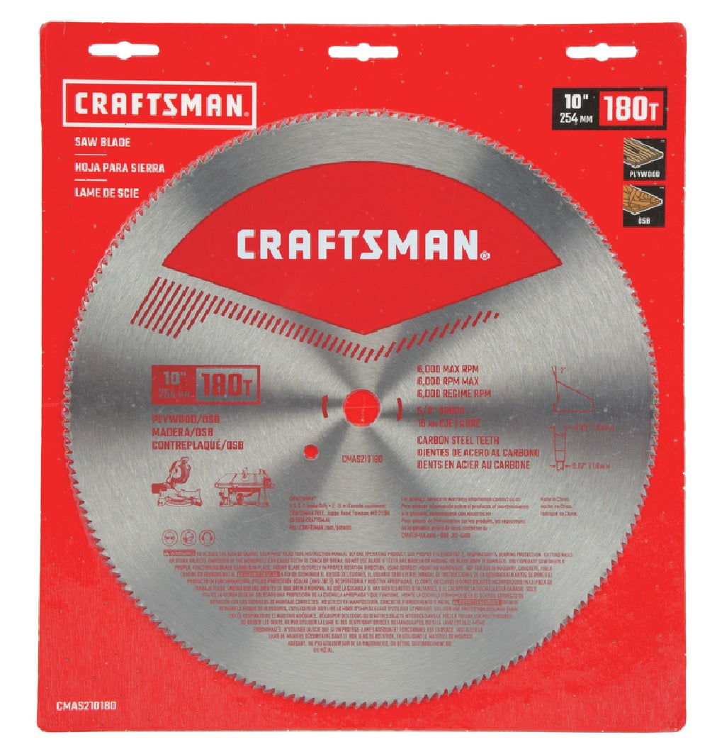 Craftsman CMAS210180 Circular Saw Blade, Steel