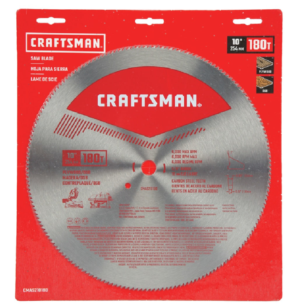 Craftsman CMAS210180 Circular Saw Blade, Steel
