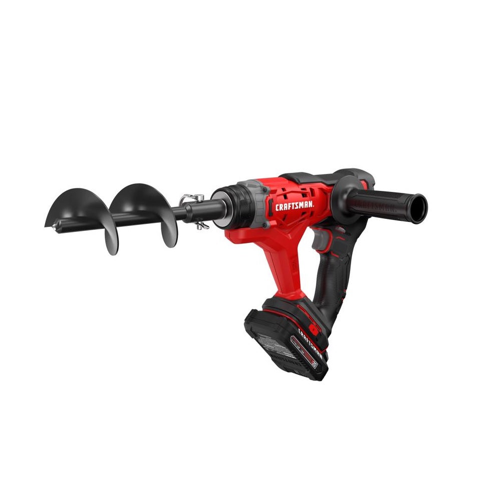 Craftsman CMCA320C1 V20 Battery Operated Auger, Black/Red