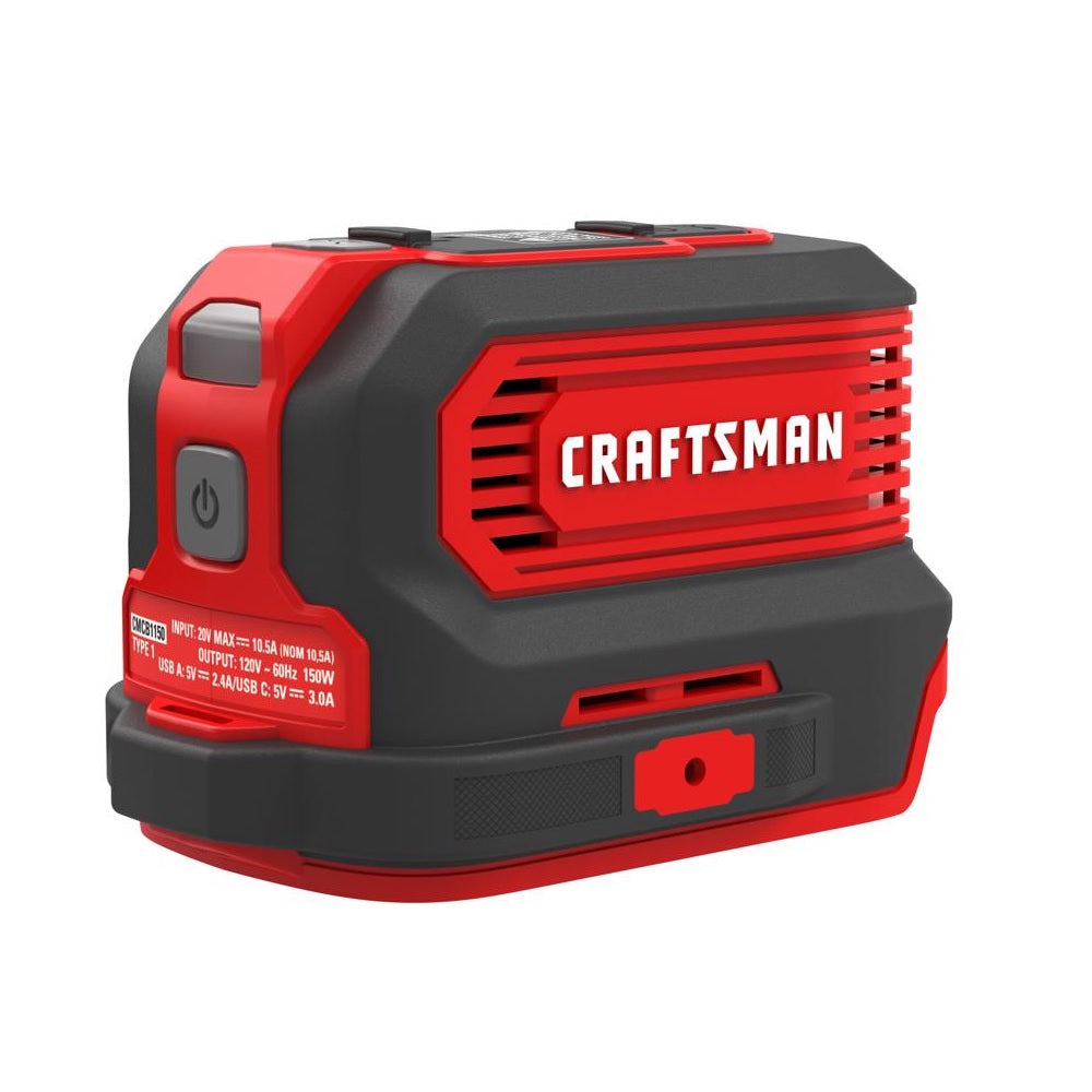 Craftsman CMCB1150B V20 Power Inverter, 20 Volt, 150 Watts