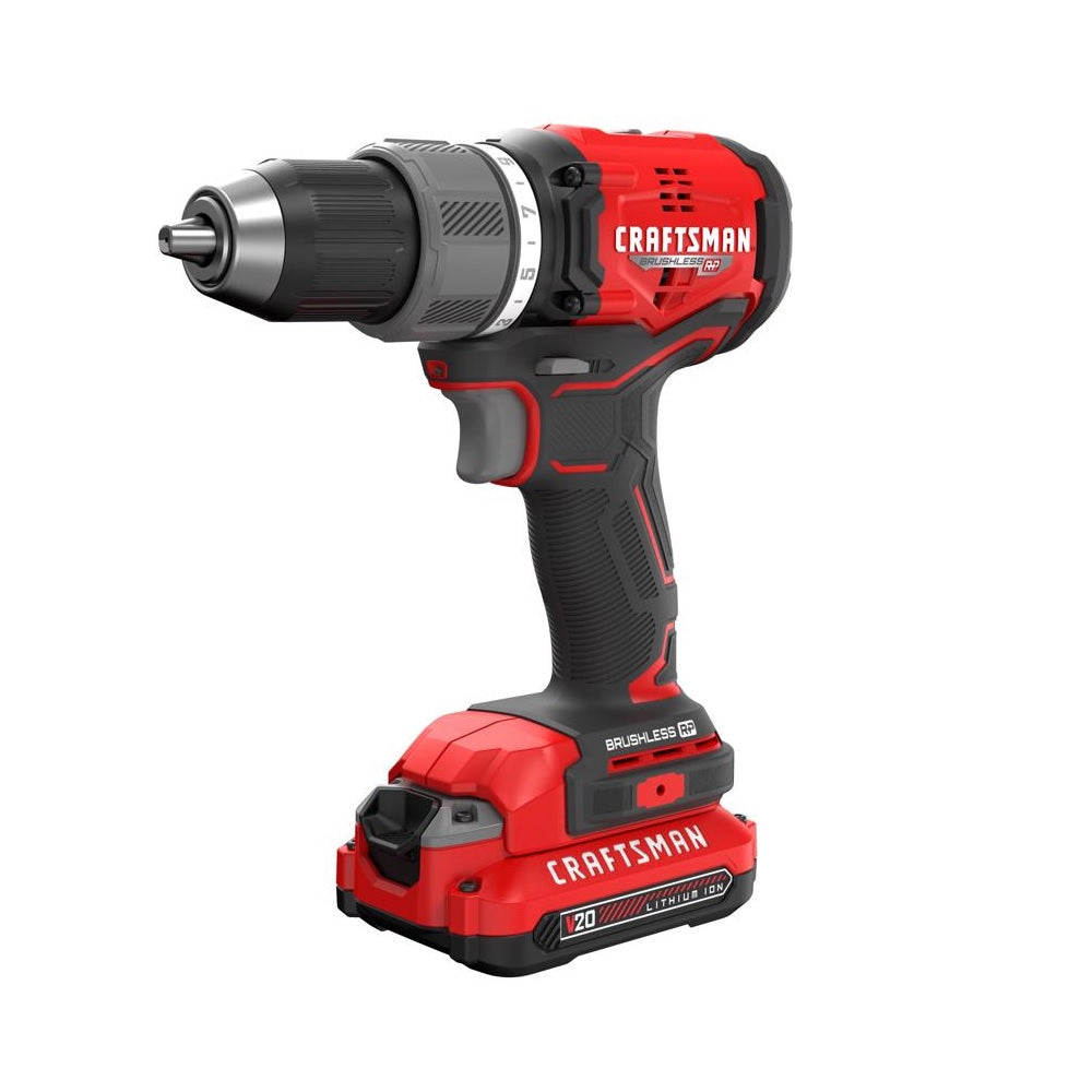 Craftsman CMCD713C1 V20 Brushless Cordless Drill/Driver Kit, 20 Volt