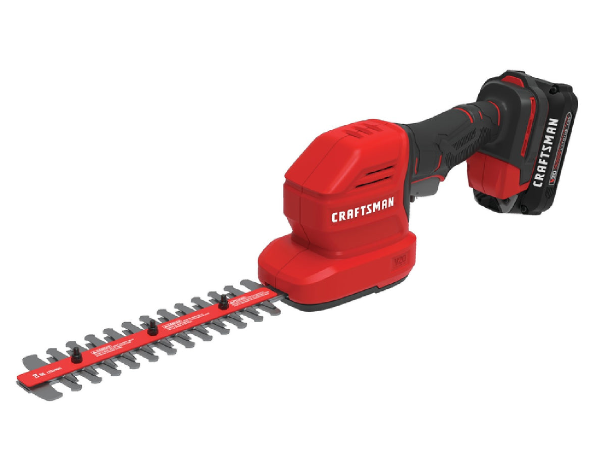 Craftsman CMCSS800C1 Cordless Hedge Trimmer, 20 Volt