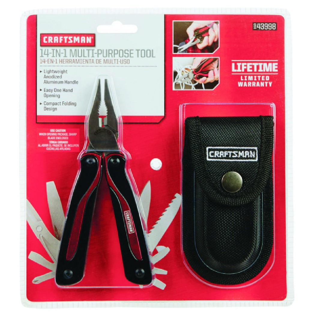 Craftsman CMHT43998 Multi-Tool, Black/Red
