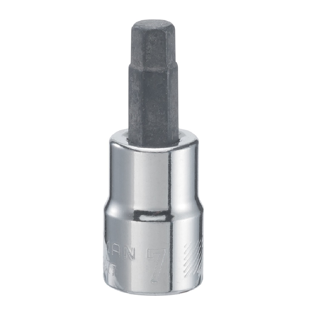 Craftsman CMMT42677 Hex Bit Socket, Polished Chrome