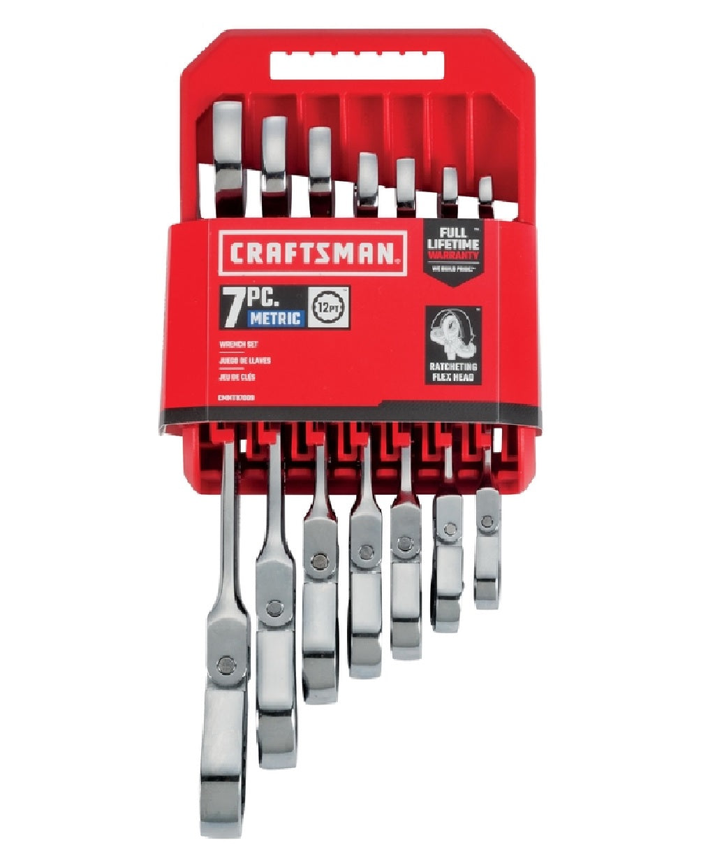 Craftsman CMMT87009 Flex Head Combination Wrench Set