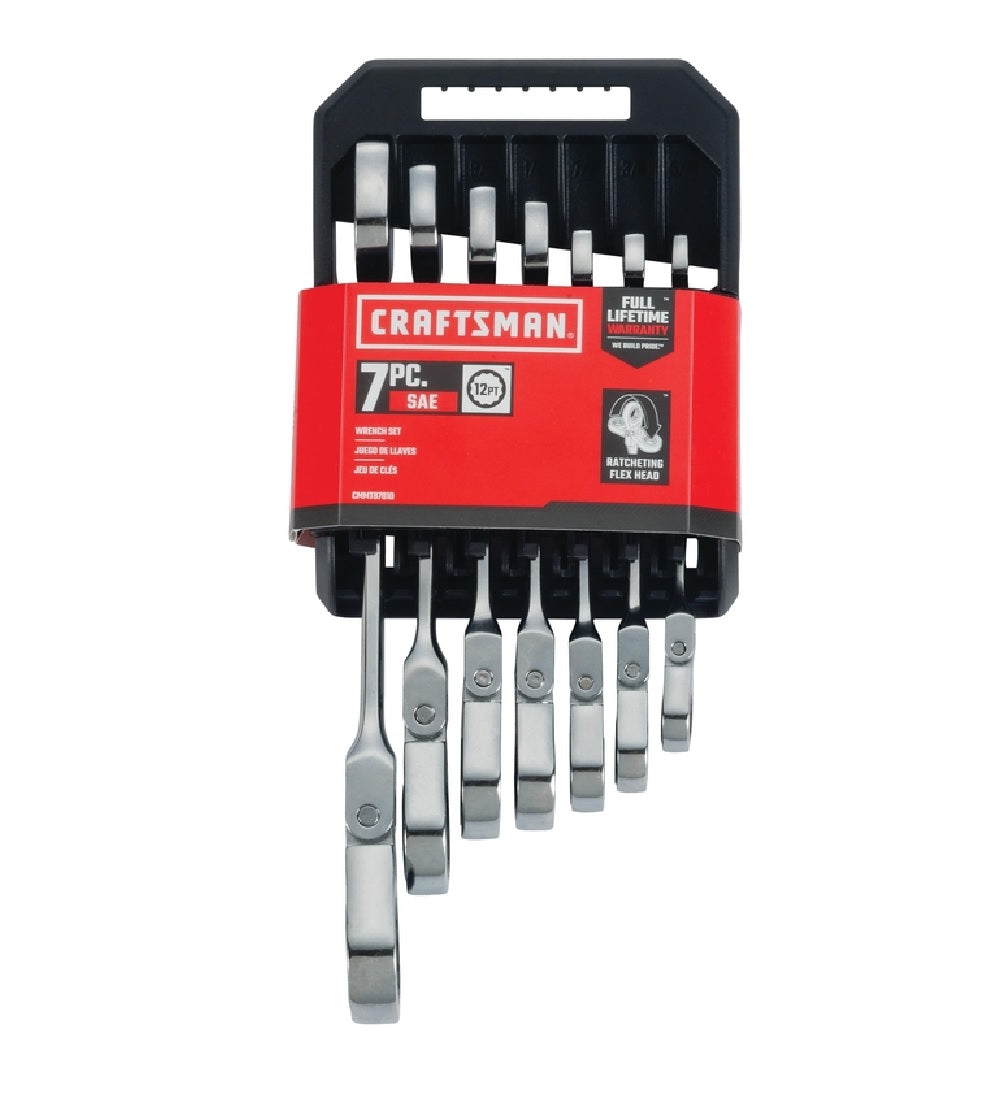 Craftsman CMMT87010 Flex Head Combination Wrench Set