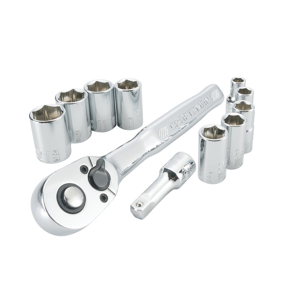Craftsman CMMT34861 Metric Socket & Ratchet Set, Alloy Steel