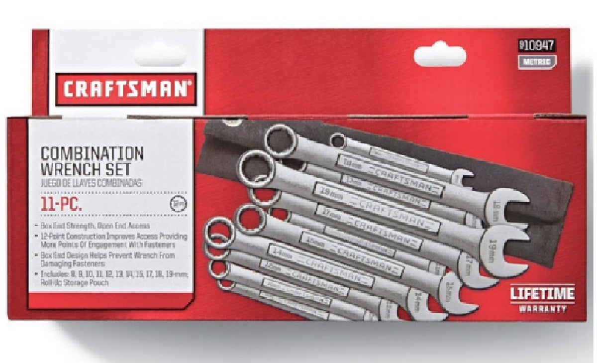 Craftsman CMMT10947 Metric Wrench Set, Silver