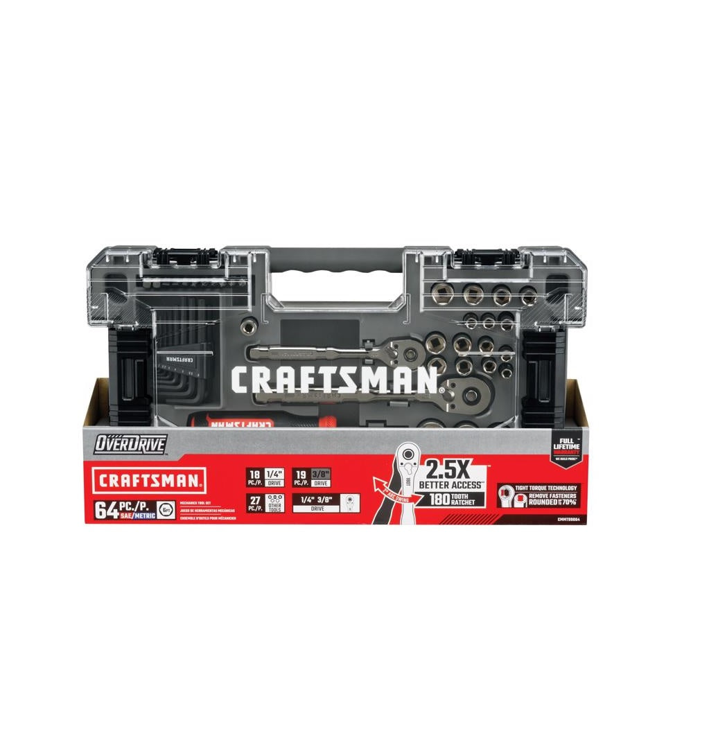 Craftsman CMMT99064 Overdrive Metric/SAE Mechanic's Tool Set