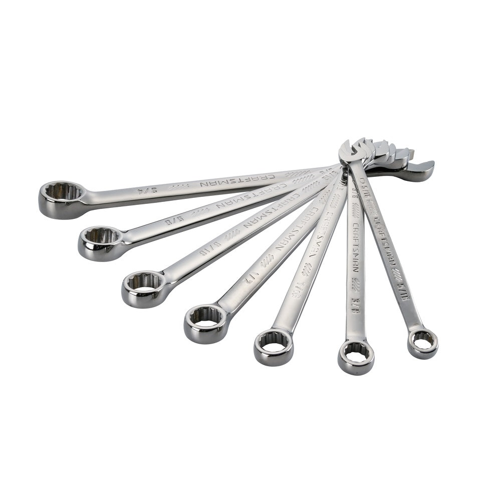 Craftsman CMMT12062 SAE Long Panel Combination Wrench Set, Alloy Steel
